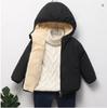 Baby Kids Coats Winter Thicken Jackets For Boys Warm Plush Outerwear Girls Fur Hooded Jackets Toddler Children Clothes Snowsuit
