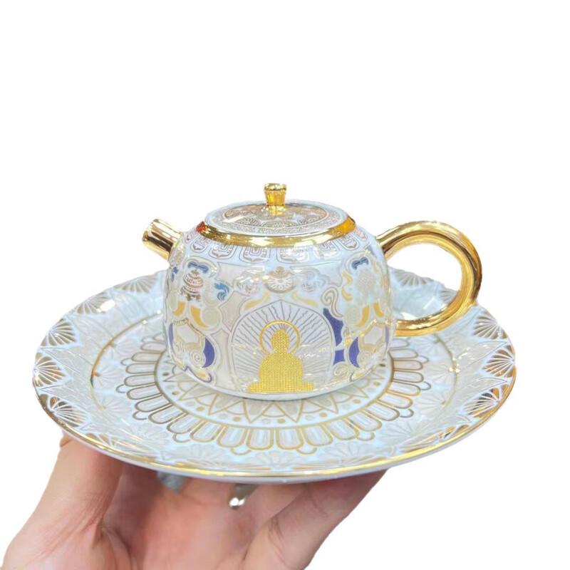 Chaxun Handmade Ceramic Thangka Teaware