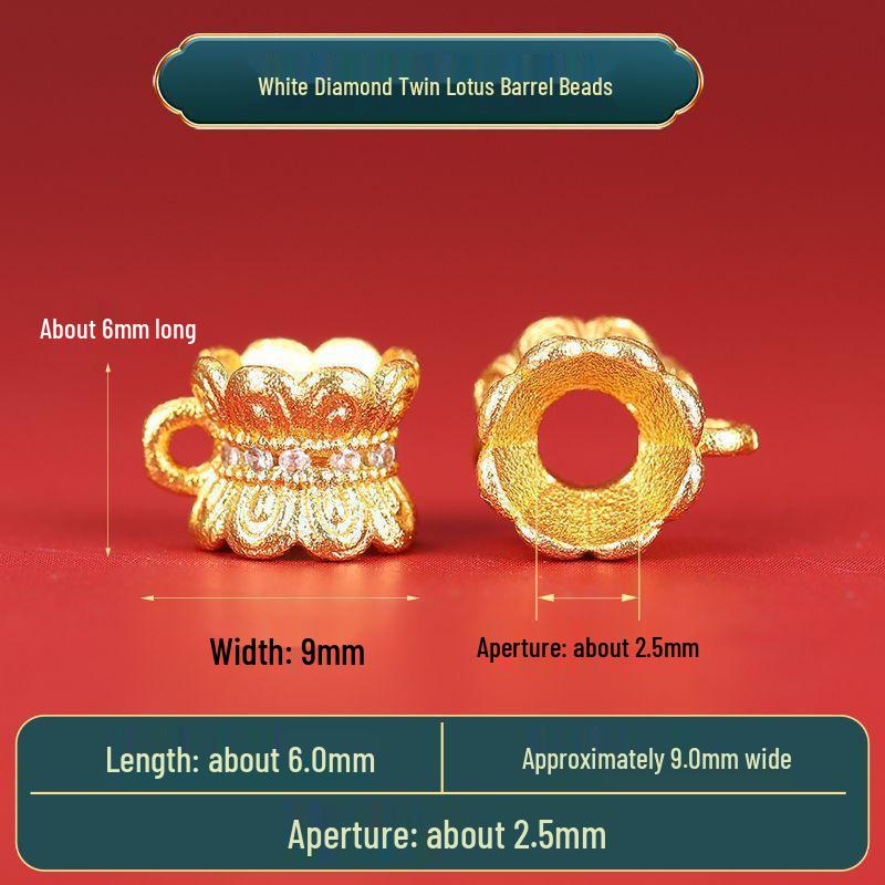 Vintage Brass Filigree Pearl Spacer Beads for Handmade DIY Bracelets
