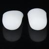 Pair Of Silicone Gel Reusable Washable Toe Caps Pain Reliever FIT FOR Adult Big White