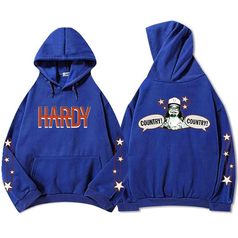 

HARDY COUNTRY! COUNTRY Hoodies Fashion Autumn Hooded Male Sweatshirts Grunge Streetwear Album Graphic Print Sudaderas 3XL