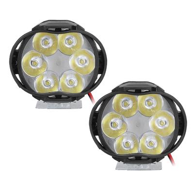 2PCS 6 LED Spot Nebel Licht Motorrad Scheinwerfer Universal Wasserdichte Front Kopf Lampe 12V