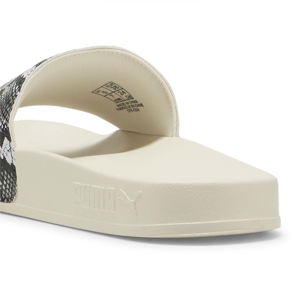 PUMA Reed Cat Snake Chic 2025 Alpine Size cm 2.0 Sandals, 400680, Women's, Spring/Summer Color Snow/Gold (02), 24.0