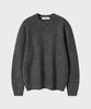 LEIRE Wool Mohair Round Knit [Charcoal]