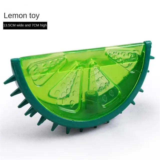 Reusable Pet Cooling Chew Toy for Dogs Cats Teething Relief Summer Ice Frozen Fruit Shape Durable Watermelon Pineapple Lemon