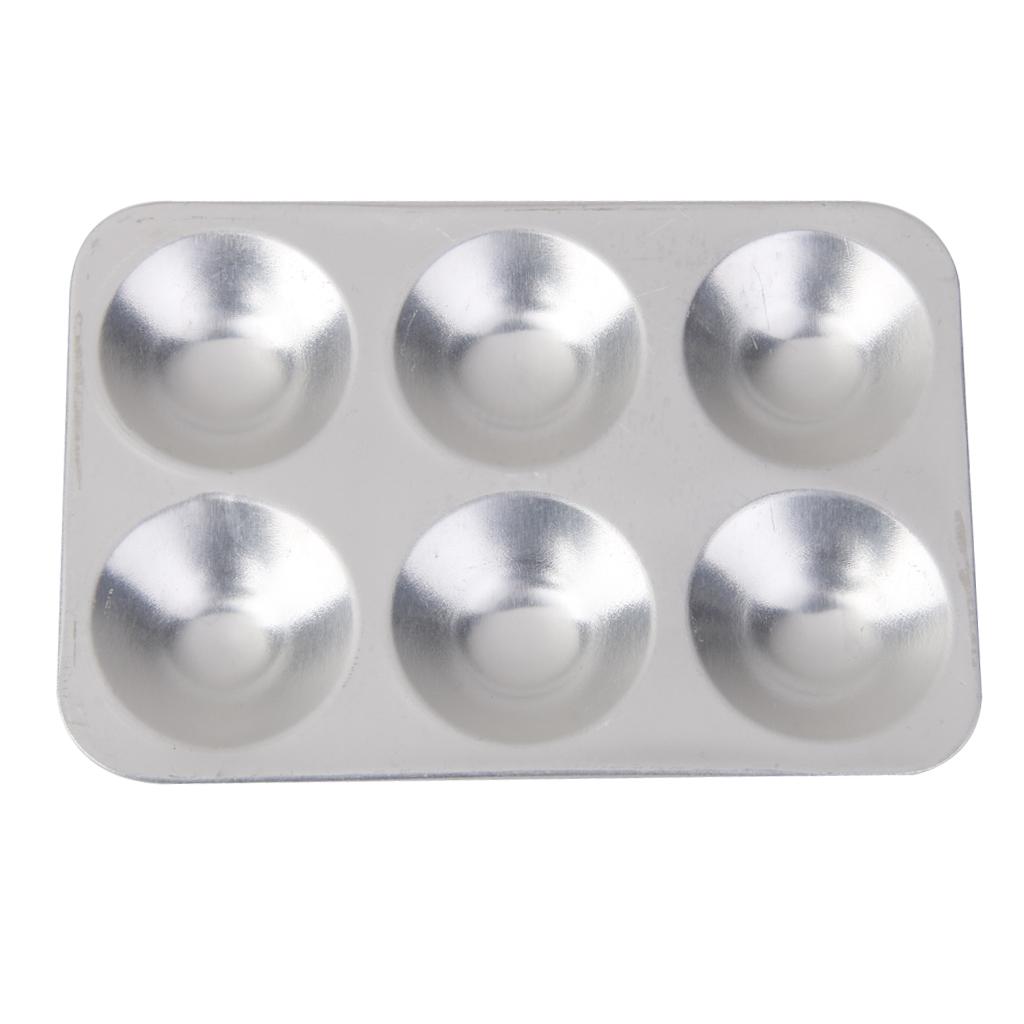 Aluminium Alloy Paint Tray Palettes Plastic for DIY Craft Professional Art Painting