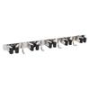 Mop and Broom Holder Wall Mount 304 Stainless Steel 5 Slots 4 Hooks Broom Hanger for Garage Laundry Room Closet Wall