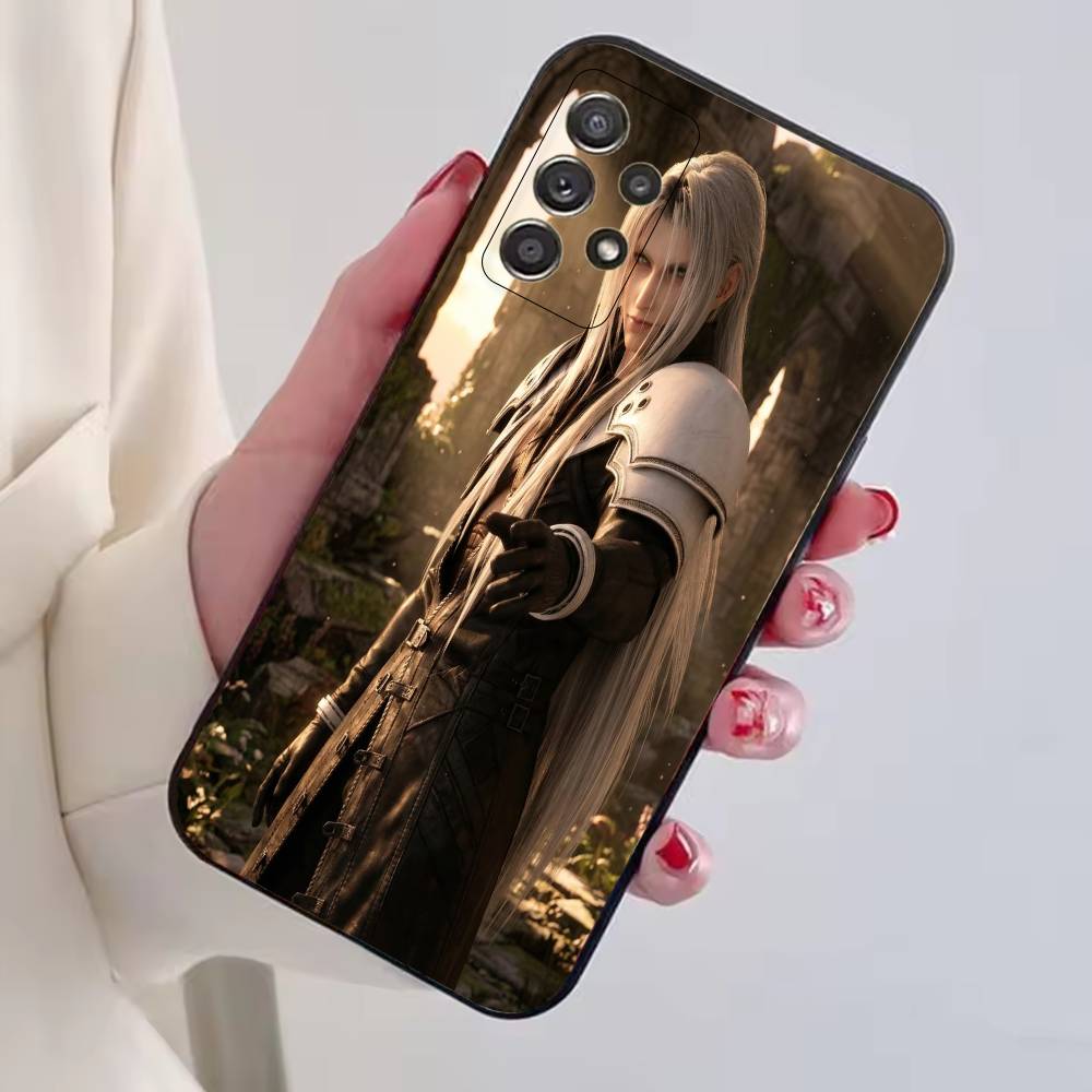 Final F-Fantasy S-Sephiroth Cool Phone Case For Samsung S25,S24,S21,S22,S23,S30,Ultra,S20,Plus,Fe,Lite,Note,10,Black Cover