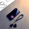 For Xiaomi Redmi Note 9 Pro Max 8 Pro Case Tempered Glass Love Heart Back Cover Tassel Lanyard For Redmi Note 13 Pro Plus 12 Pro