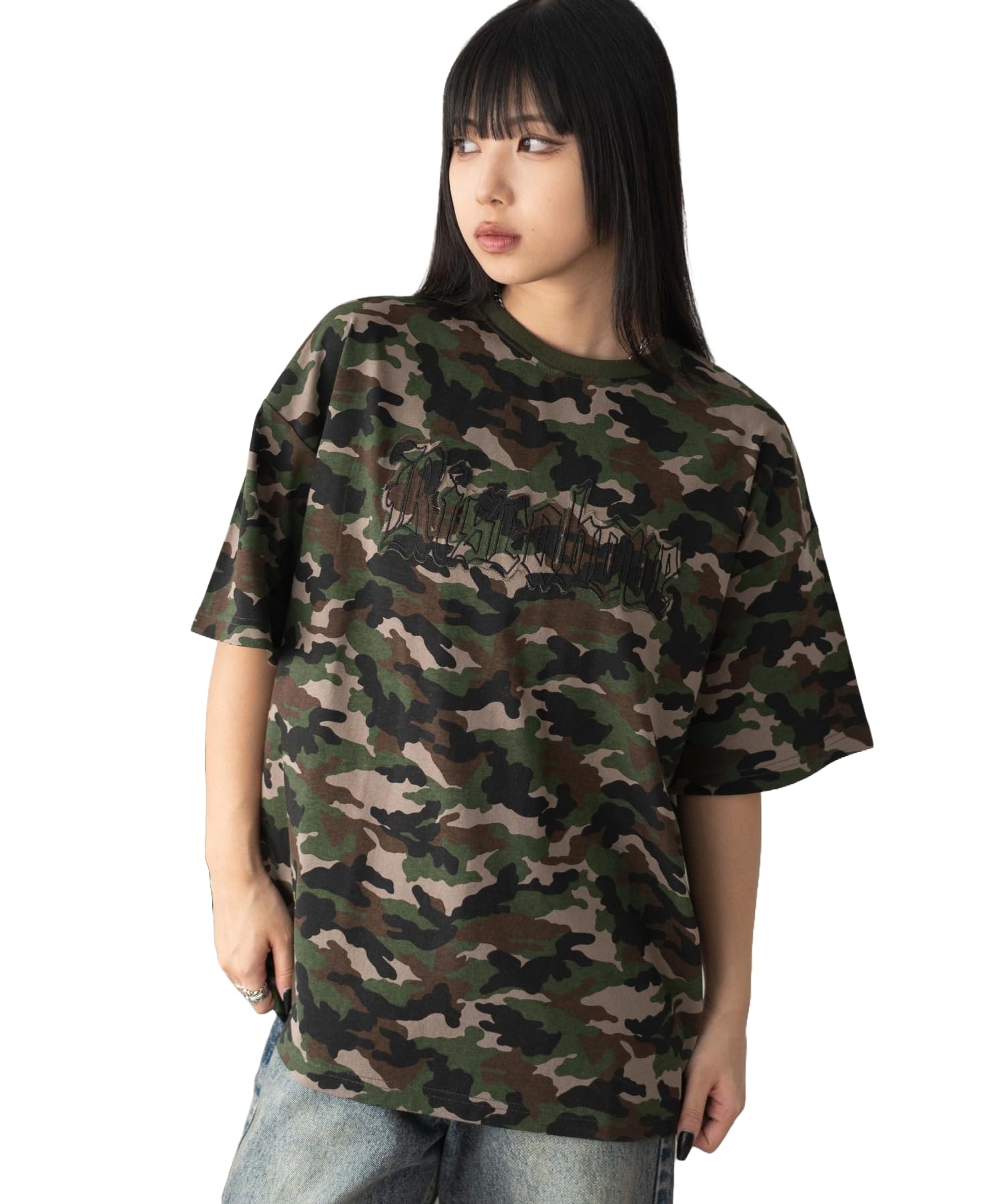 

WEGO Short Sleeve Vintage Graphic Oversized Summer Size Pattern 1 Women s T-Shirt, Print, Shirt, Top, F,