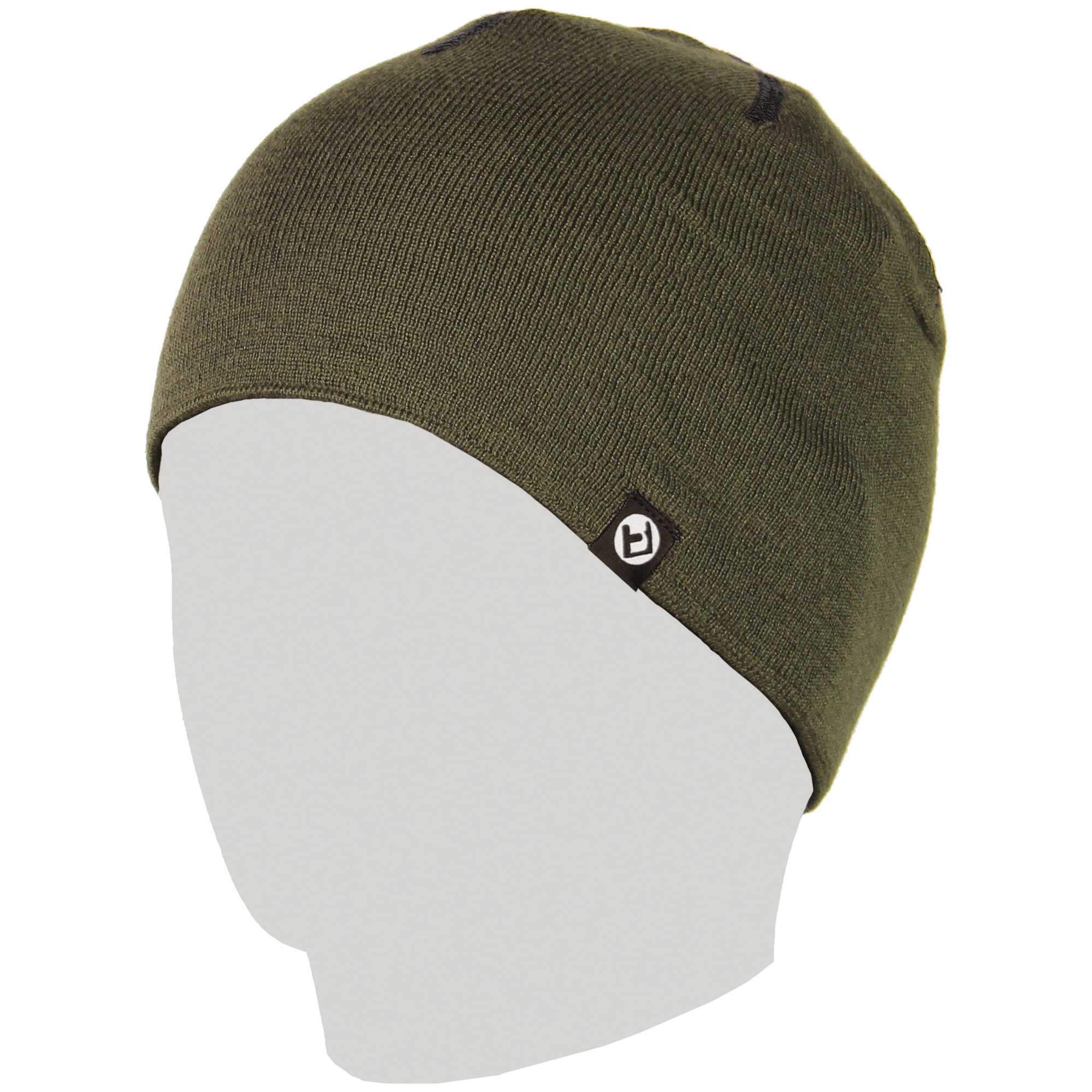 

North Peak Beanie Knit Hat for Snowboarding and Skiing Single Type be layered with a One Size Fits Most [Thin (Can helmet)] (NP-9413 KH)