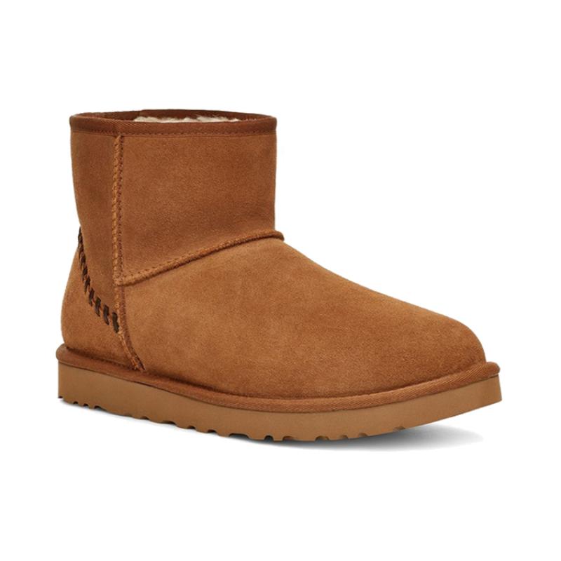UGG Classic Mini Deco Suede Boot 'Brown' Sneakers 1115565-CHE