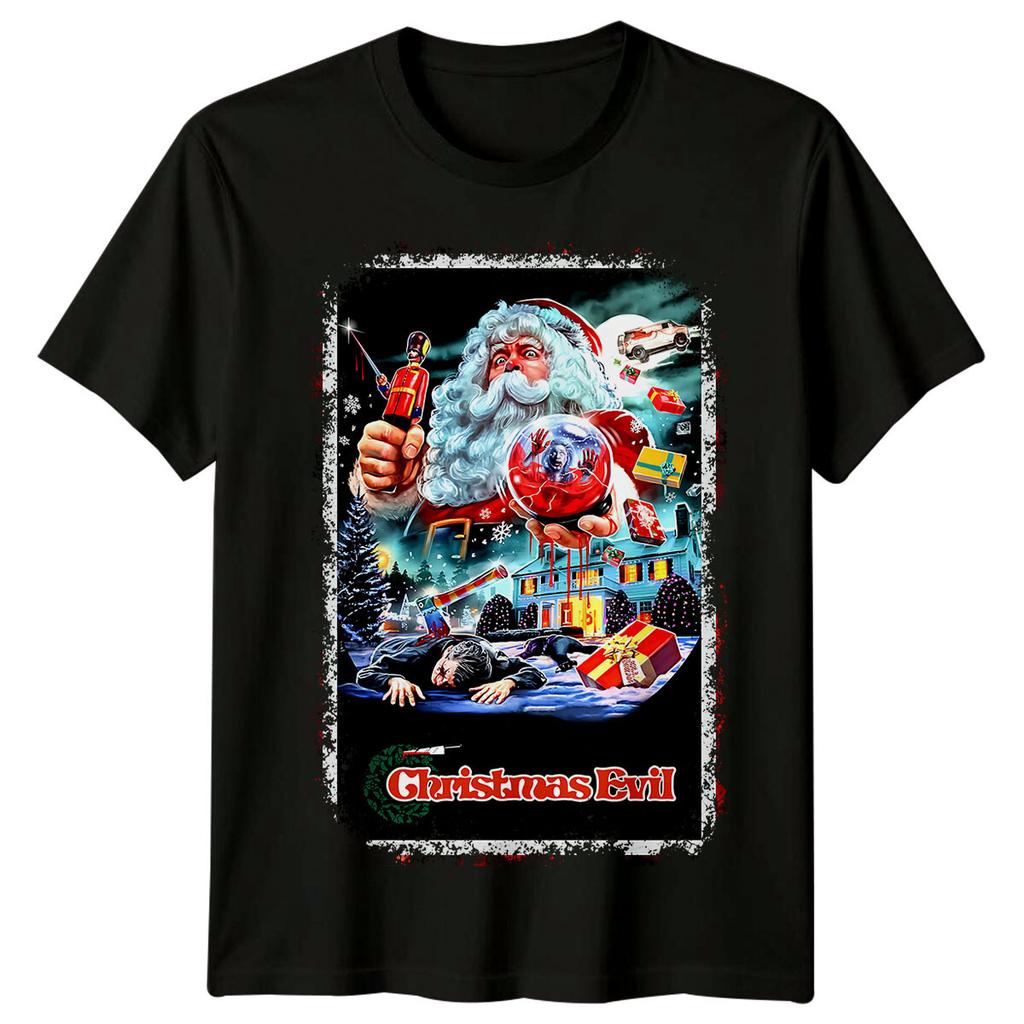 Christmas Evil 1980 Movie Poster Inspired TShirt Retro 80s Tee Unisex