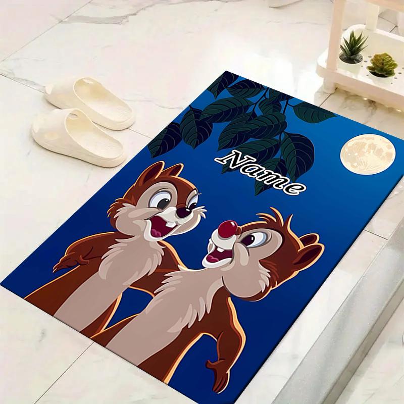Custom 1Pc Chip Dale Adventure Rug Office Carpet Indoor Outdoor Entrance Doormat Nonslip Soft And Comfortable Living Room D91619