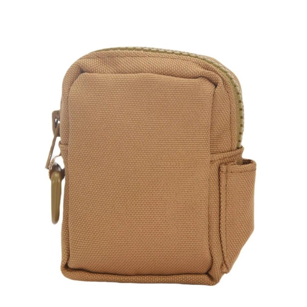 

Универсальная многофункциональная поясная сумка с несколькими карманами, однотонный кошелек для монет, прочная сумка для карт, для спортивных мероприятий верблюд