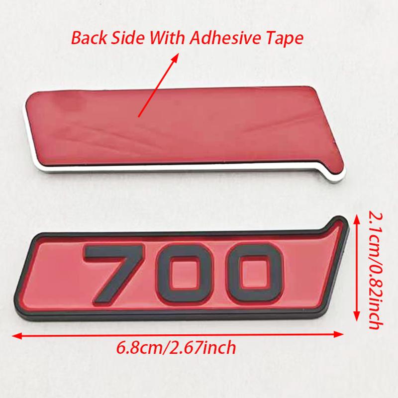 3D ABS Car Fender Side Accessories Logo 700 Sticker Badge Sticker Decals For Mercedes Benz AMG BITURBO 700 BRABUS Auto Styling AB1