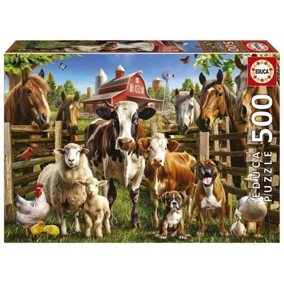 500 Piece Puzzle : The Smart Ones of the Farm