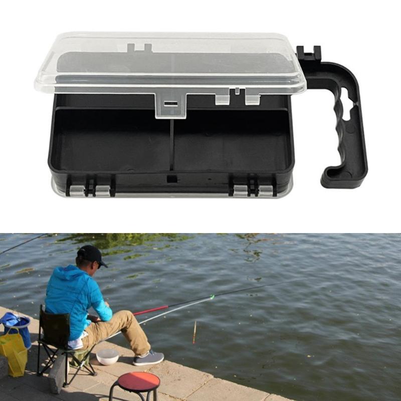 Double-sided 8 Compartments Fishing Tackle Box Baits Lure Hooks Storage Box Fishing Accessories Convenient Storage Case