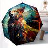 1pc Colorful Fox's Automatic Opening and Closing Umbrella, Lightweight 3-Fold, With Cute Cartoon Characters, Suitable for Home, Outdoor and Daily