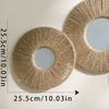 Bohemian Handmade Hemp Rope Woven Mirror Ornament Simple Home Homestay Bedroom Wall Decor Gift Acrylic