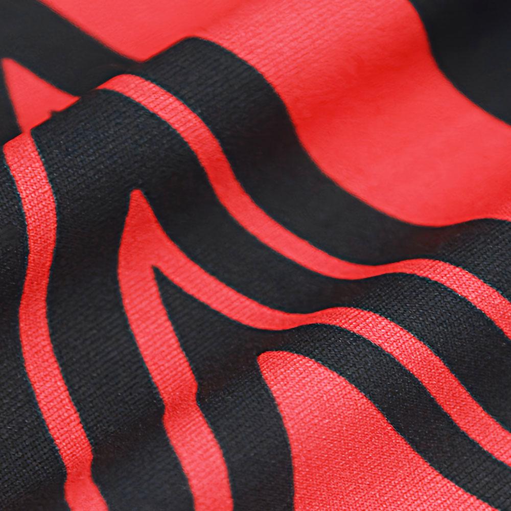 2Pcs Men's Red Print Casual T-Shirts + Trousers Gym Work Out Fitness Skinny Jogging Pants Sweatpants Legging Pants Men