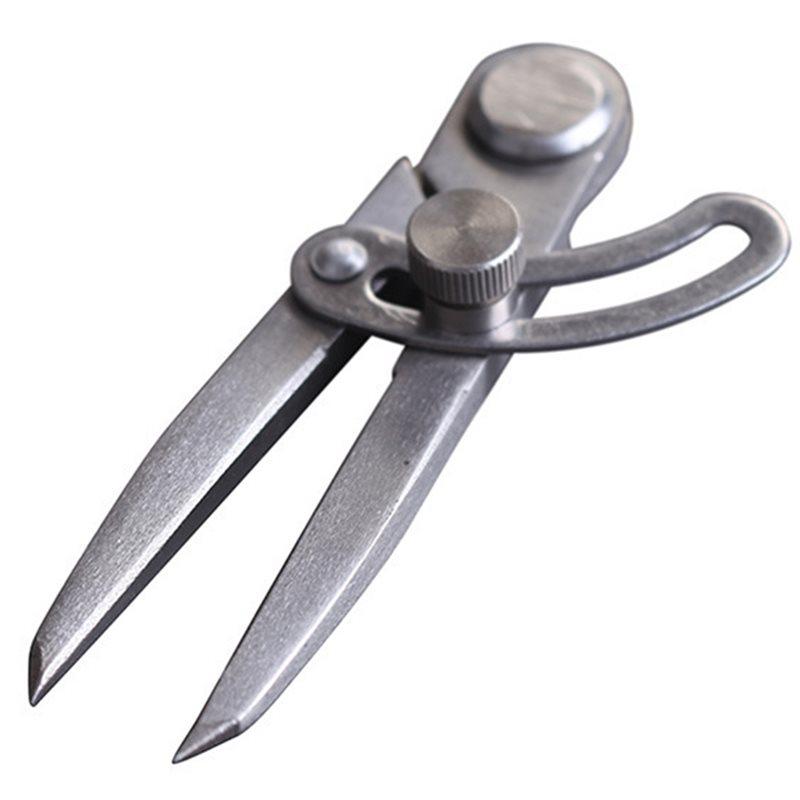 Spring Wing Divider, Adjustable Lockable Leather Craft Tool, Polished Stainless Steel Spacing Gauge