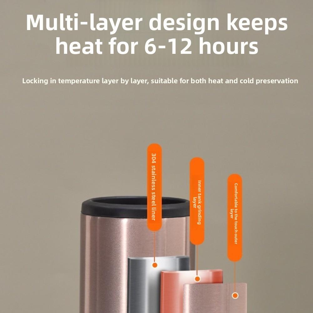 12Oz Lidless Insulated Cup 304 Stainless Steel Vacuum Cup Cold Storage