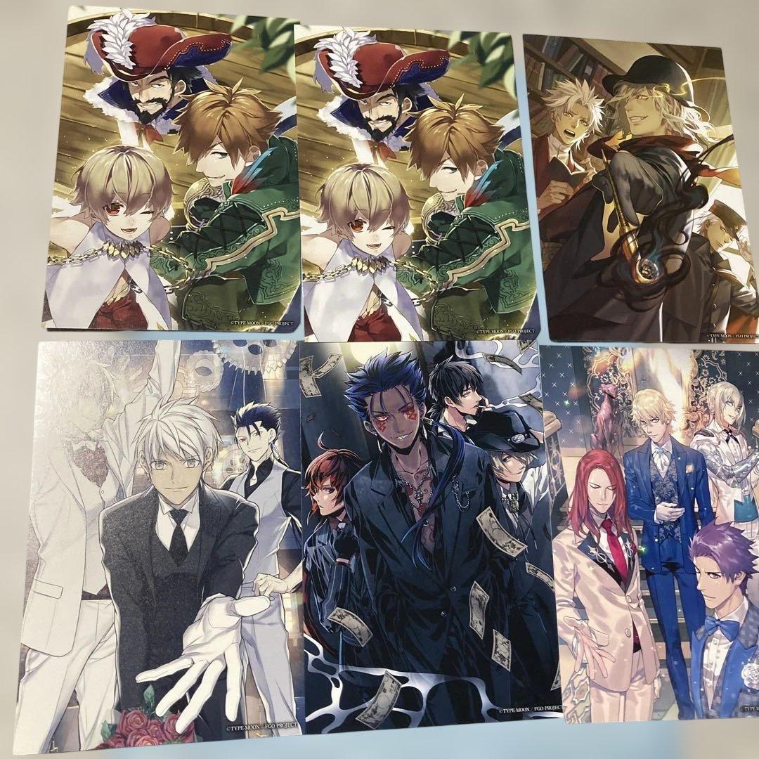 FGO Chaldea Boys Collection Postcards 6 pieces