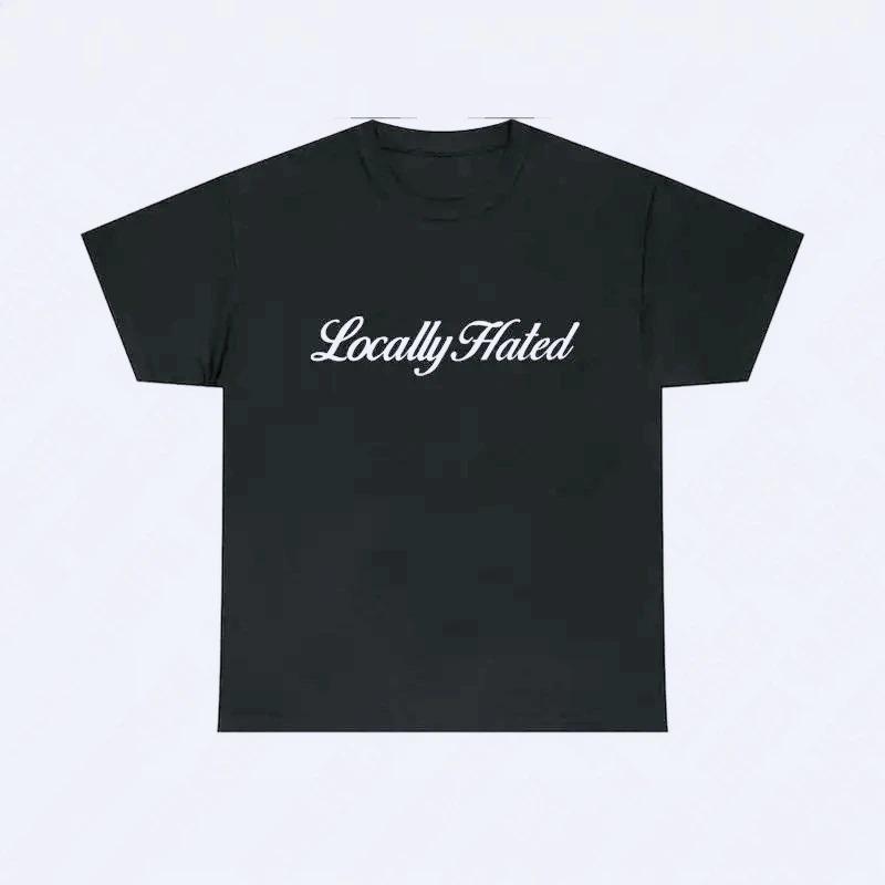 

Vintage Letters Locally Hated Printed Tshirts Graphic Tshirts High Quality Unisex Women Short Sleeved Harajuku Oversized T Shirt 4XL