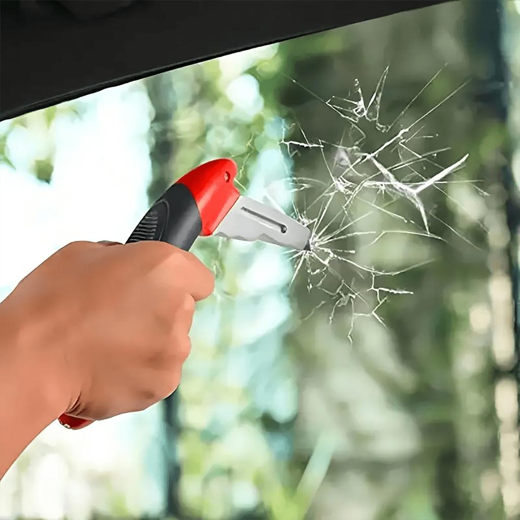 Portable Vehicle Support Handle, 3 In 1 Car Door Handle Assist for Elderly, Seat-Belt Cutter and Window Breaker, Car Standing Aids for Able Elder