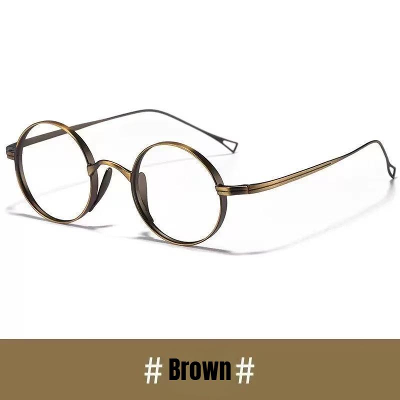 Metal Round Frame Reading Glasses for Men New Style Ultralight Plus Diopter Eyewear Women Fashion Hyperopia 0+1.0+4.0