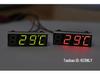 LED digitální hodiny do auta s ukazatelem teploty