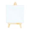10Pcs Mini Easel Stand 5.9in High 3.1in Wide Adjustable Slope Mini Wood Display Easel with Frame for Oil Painting DIY