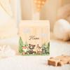 jiangyuanyuan: Custom Money Box Personalized Animal Piggy Bank Wooden Money Box with Name Birthday Gifts