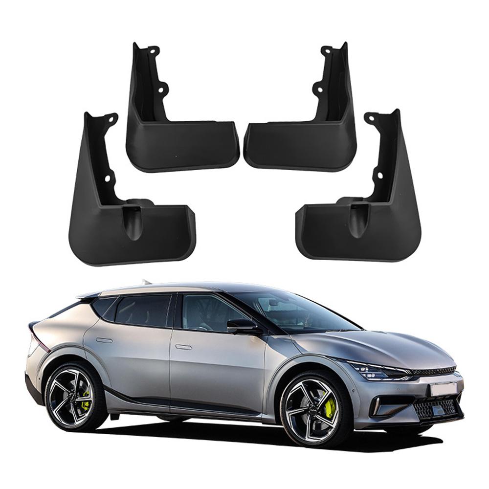 4Pcs Car Black Mudguard Cover Trim For Kia EV6 GT 2022-2023 Left+Right