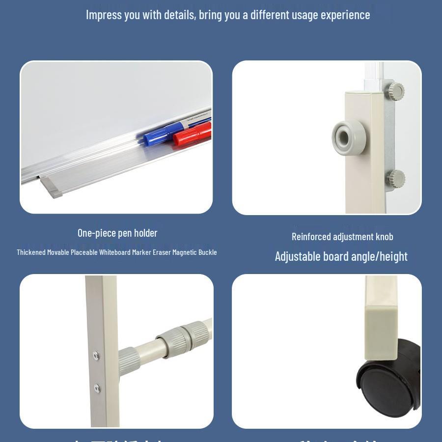 SF Express Magnetic Whiteboard Stand – Mobile, Thickened, Large Office & Meeting Writing Board
