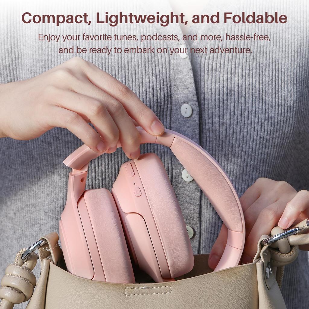 TOZO HT2 Wireless Noise Cancelling Audio Bluetooth AUX Wired Connection Not Active Noise Cancellation Warm Tone Sound Custom EQ Tone Conversion App