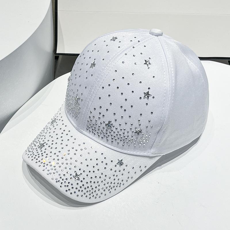 

JYL TS DIY Кепка для бейсбола со стразами, украшение в виде звезды, защита от солнца, хлопковая ткань White_55-60cm(adjustable) английский зеленый