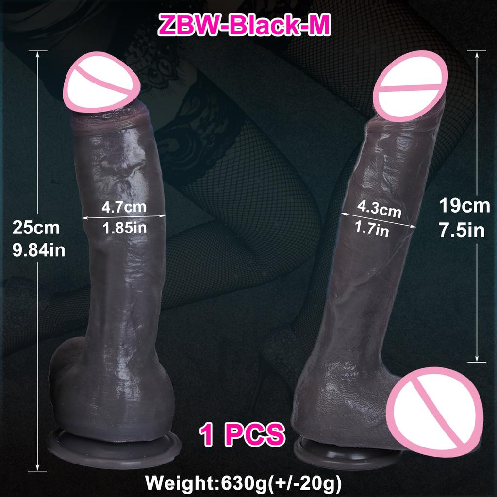 Soft Realistic Thick Huge Dildo Gay Adults Sex Toy for Women Suction Cup Big Dick Anal Plug Vaginal Masturbators Silicone Penis