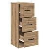 Drawer Cabinet Artisan Oak 33 x 34.5 x 87 cm Engineered Wood