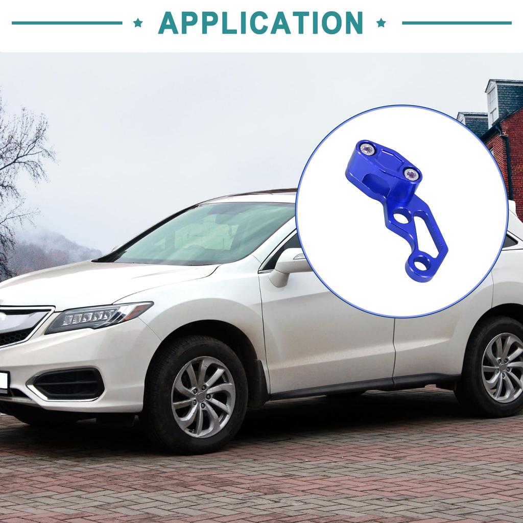 ACROPIX Front Brake Line Hose Clamp Car Accessories Blue - 1 Pack