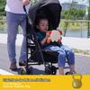 Cochecito Jovikids, Cochecito Plegable Pequeño con Función Reclinable, Cochecito de Viaje Plegable hasta 22 kg Incl. Toldo solar, funda para la lluvia y portavasos (Negro)