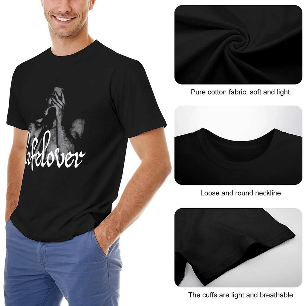 Lifelover Band Lead T-Shirt Oversizeds Quick-Drying Aesthetic Clothes Men'S T Shirts