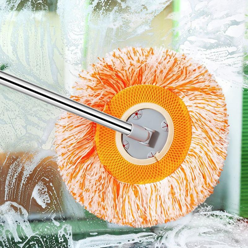 Decken Staubentfernungsmopp, Flexibler rotierender Bodenwischer, Wandwischer, Nass- und Trockenwischer, Bodenfliesen, Glasfenster, Auto-Reinigungswischer