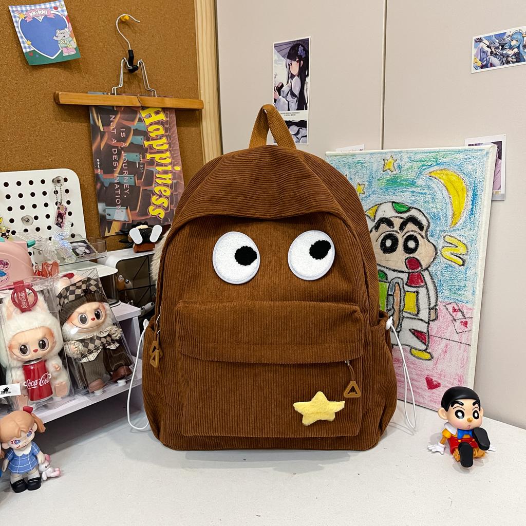 New Cute Backpack with Large Capacity Cartoon Plush Backpack for Men and Women, High-end Backpack