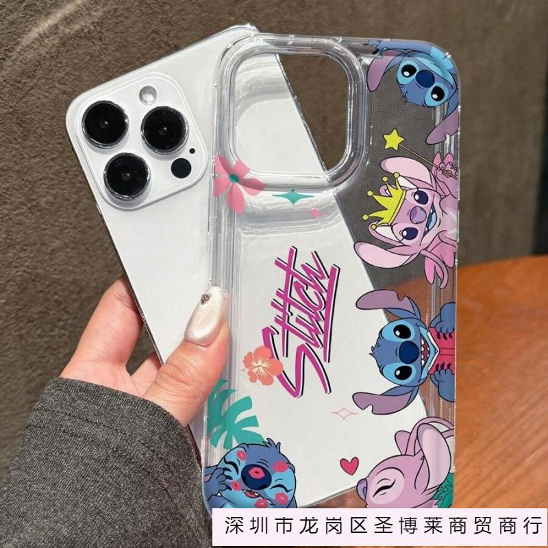Lip Print Stitch Applies To Apple 16promax Mobile Phone Case 15plus Airbag 14 Transparent 1312 Explosion 11.