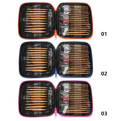 13 Sizes Changeable Aluminium Circular Kntting Needle Ring Set Crochet Yarn Household Sewing Knitting Needles Hooks With Bags