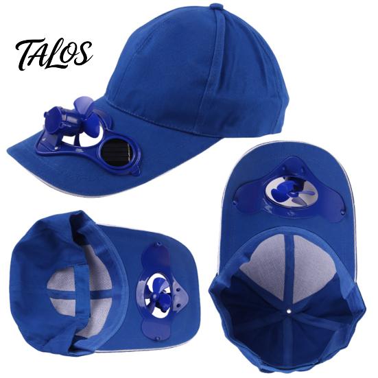 Güneş Enerjili Serin Fanlı Unisex Outdoor Balıkçılık Beyzbol Şapkası Günlük Plaj Şapkası