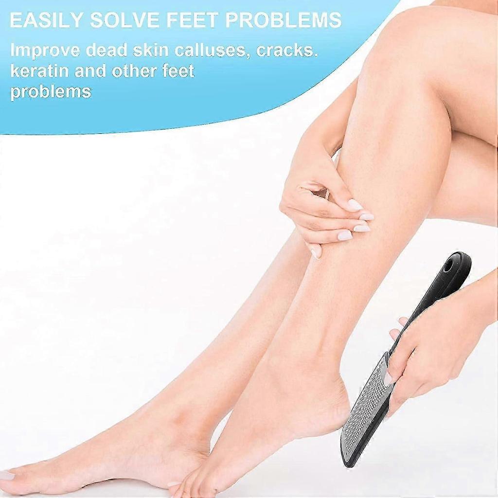 Foot Scraper for Dead Hard Skin, Professional Heel Scraper for Feet, Reusable Stainless Steel Colossal Foot Rasp.