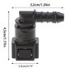 ID6 Buchse 7,89mm Winkel Kraftstoffleitungskupplung 90 Grad Schlauchende Fitting Adapter